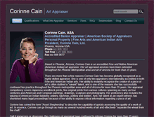 Tablet Screenshot of corinnecain.com